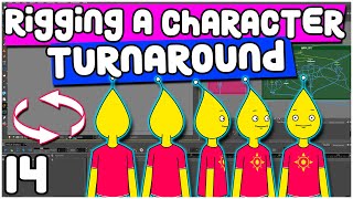 Character TURNAROUND  Toon Boom Harmony Rigging Tutorial  Part 14 [upl. by Formenti]