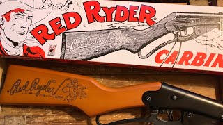 Full review of the Daisy red Ryder BB gun carbine Will it shoot your eye out [upl. by Einallem]