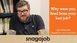 Job interview questions and answers Part 10 How to explain being fired [upl. by Ihtraa]