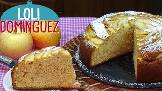 Bizcocho de nata y manzana súper jugoso y muy fácil Recetas paso a paso tutorial Loli Domínguez [upl. by Opiuuk549]