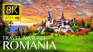 ROMANIA 8K • Beautiful Scenery Relaxing Music amp Nature Drone Video in 8K ULTRA HD [upl. by Hamaso]