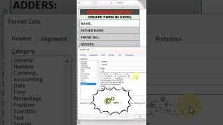 Create forms in excel excel shorts ytshorts exceltips tutorial shortvideo excelworld views [upl. by Aliab538]