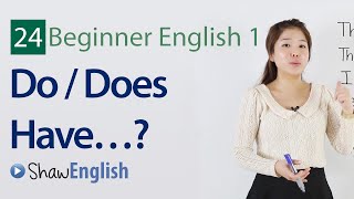 English Grammar Do  Does Have Questions [upl. by Ecahc]