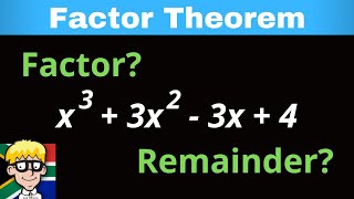 Factor and Remainder Theorems [upl. by Dorine]