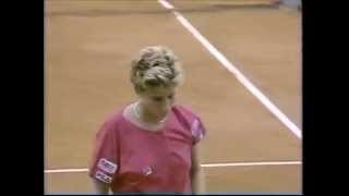 Gabriela Sabatini v Monica Seles French Open 1991 pt1 [upl. by Kinna271]