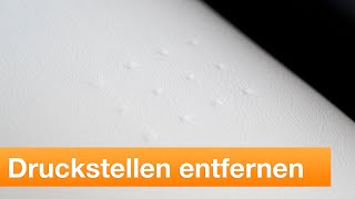 Druckstellen aus dem Ledersitz entfernen Anleitung  COLOURLOCK [upl. by Morice]