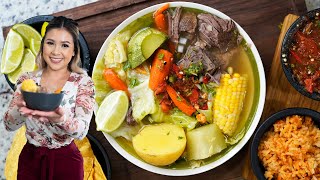 The Best AUTHENTIC CALDO DE RES  Hearty Beef and Vegetables Mexican Soup [upl. by Yelir842]