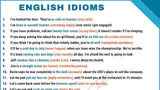 100 Common Idioms Frequently Used in Daily English Conversations [upl. by Friede843]