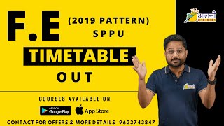 FE 2019 Pattern Timetable Released 🆘  Pune University  sppu Aalsi Engineer Rounak sir [upl. by Cheung]