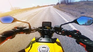 Honda CB750 Hornet  First Test Ride [upl. by Enait]