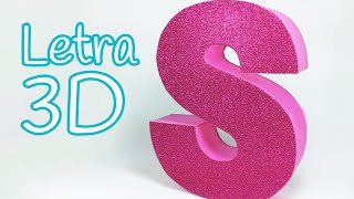 Manualidades LETRAS en 3D para decorar tu cuarto  Innova Manualidades [upl. by Monetta]