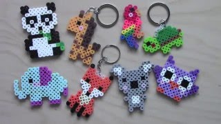 Easy Perler Bead Animal Keychains amp Magnets 1 [upl. by Eelarak]