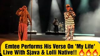 Emtee Performs His Verse On My LifeLive With SjavaAt Isbuko Tour With Lolli Native🔥🔥🔥 [upl. by Peyton]