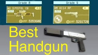 MGSV Phantom Pain  Best Handguns  AM A114 RP Metal Gear Solid 5 [upl. by Pallua]