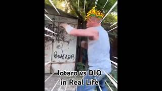 Jotaro vs DIO in Real Life [upl. by Hcardahs]