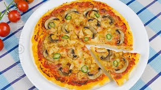 Pizza cu pui si ciuperci  JamilaCuisine [upl. by Yraht319]