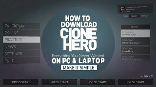 How to Download Clone Hero on PC or Laptop and Play it [upl. by Aremus308]