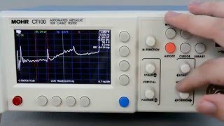 TDR Cable Tester  Distance to Fault DTF MOHR CT100 Ch 5 Time Domain Reflectometer [upl. by Oznole]