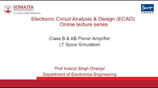 Class B amp class AB power amplifier LT Spice Simulation [upl. by Sternberg330]