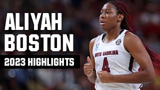 Aliyah Boston 2023 NCAA tournament highlights [upl. by Anita]