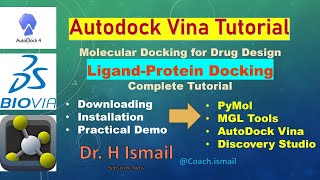 Molecular Docking Tutorial AutoDock Vina  Beginners to Advanced  Pymol Discovery Studio [upl. by Floyd939]