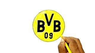 How to Draw the Borussia Dortmund Logo [upl. by Norri]