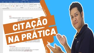 Como Fazer CITAÇÕES no seu TCC  Aula PRÁTICA e RÁPIDA  Citação Direta Citação Indireta Apud [upl. by Aihset625]