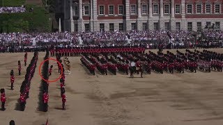 Guardsman collapses during Queens birthday celebrations [upl. by Albin936]