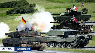 Gigantic Abrams Leopard Challenger amp Leclerc All The Best of Tanks in Action [upl. by Eiger]