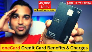 onecard Credit Card Honest Review  Unboxing amp Benefits Charges  Should you take onecard in 2023 [upl. by Allekram]