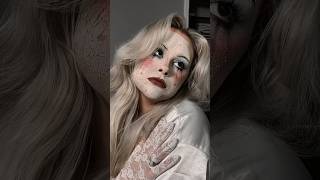 Cracked porcelain doll 🤍🕊️ halloween halloweenmakeuplook makeup makeupartist viral trend [upl. by Cynarra]