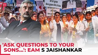 Kolkata Horror EAM S Jaishankar’s advice on women safety after RG Kar case Ask questions to [upl. by Sky]