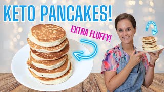 Keto PANCAKES SUPER FLUFFY [upl. by Lynna]