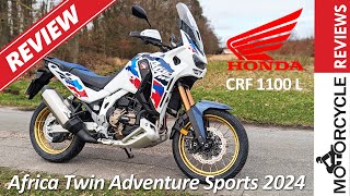 Honda Africa Twin 2024  Review CRF 1100 L Adventure Sports [upl. by Aihsemat]