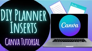 DIY Planner Inserts Canva Tutorial [upl. by Eniamrahs]