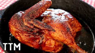 How to Bake a Chicken Half  Easy Cooking [upl. by Udele334]