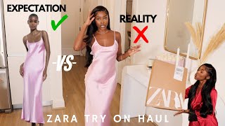 SPRING ZARA TRY ON HAUL  Expectation vs Reality [upl. by Madda189]