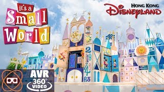 5K 360 Hong Kong Disneyland Small World Ride in 360 Degrees [upl. by Ambler]