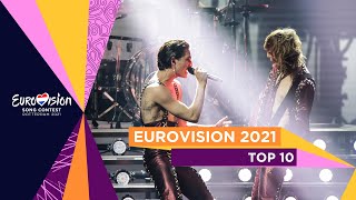 The TOP 10 of the Eurovision Song Contest 2021 [upl. by Trevorr]