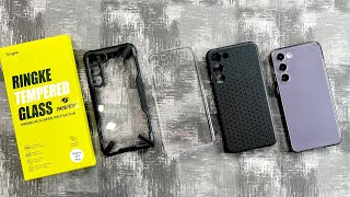 Ringke Galaxy S23 Plus Screen protector amp Cases  Install amp Review [upl. by Sueahccaz]