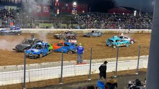 Buck Motorsports 2022 2nd annual eve of destruction demolition derby heat 3 [upl. by Ynaiffit]