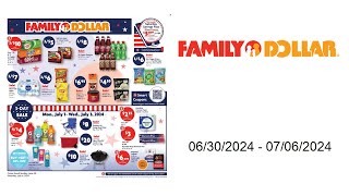 Family Dollar Weekly Ad US  06302024  07062024 [upl. by Marleah]