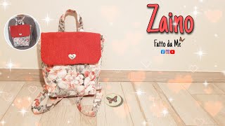 Tutorial Zaino fai da te in stoffa  cucire uno Zainetto facile Fatto da Me fattodame 15 [upl. by Grindle]