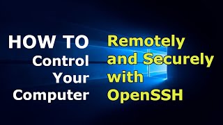 How to control your Computer remotely with SSH [upl. by Campy]