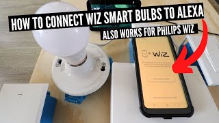 How To Connect Wiz Light Bulbs To Alexa [upl. by Harpp]