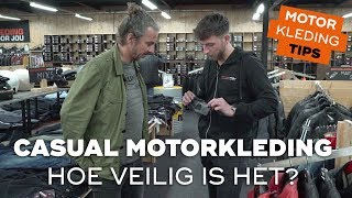 Hoe veilig is casual motorkleding  Motorkledingtips [upl. by Bard]