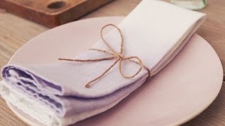 Simple Solutions How to make dip dye napkins [upl. by Neleh]