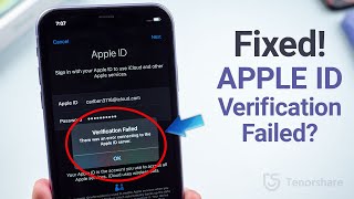 How to Fix Apple ID Verification Failed on iPhoneiPad 6 Ways [upl. by Rosenquist]