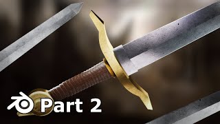 Battle Sword  Blender Beginners Tutorial  Part 2 [upl. by Twedy]