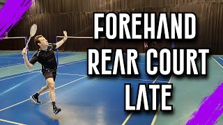 Master The Forehand Late In Badminton [upl. by Thelma]